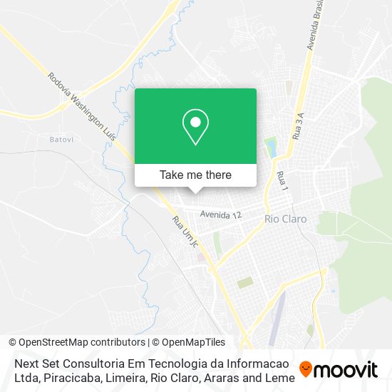 Mapa Next Set Consultoria Em Tecnologia da Informacao Ltda