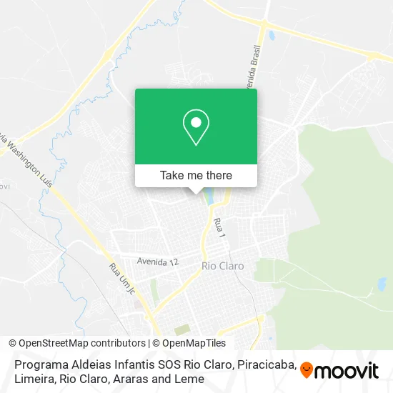 Programa Aldeias Infantis SOS Rio Claro map