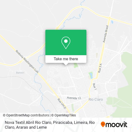 Nova Textil Abril Rio Claro map