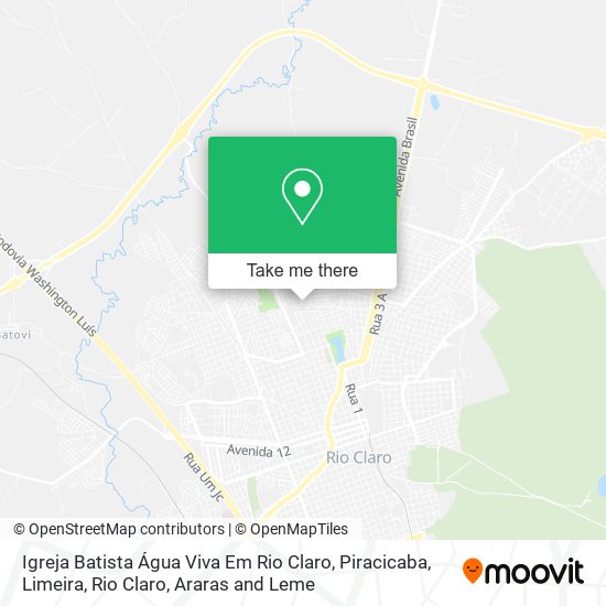 Igreja Batista Água Viva Em Rio Claro map