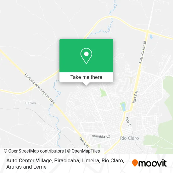 Auto Center Village map