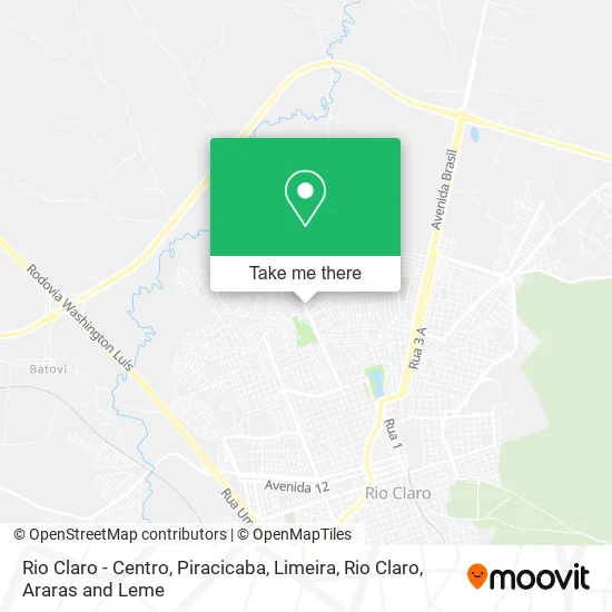 Rio Claro - Centro map