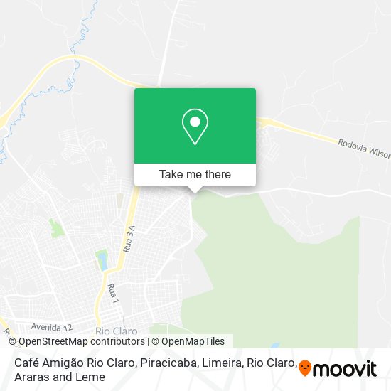 Café Amigão Rio Claro map