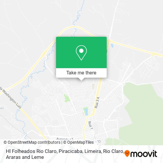 Hl Folheados Rio Claro map