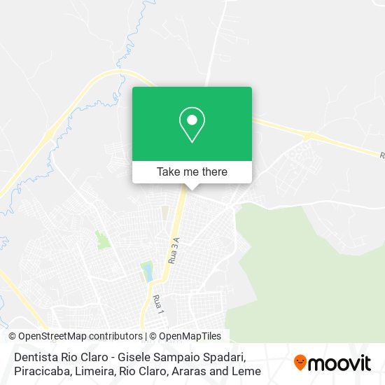 Dentista Rio Claro - Gisele Sampaio Spadari map