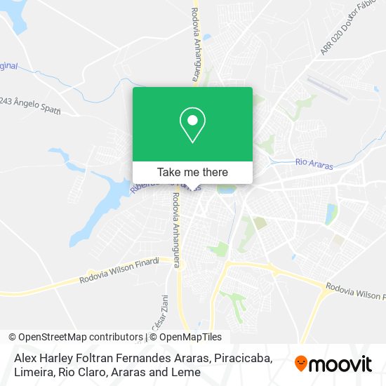 Alex Harley Foltran Fernandes Araras map