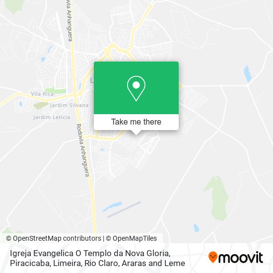 Igreja Evangelica O Templo da Nova Gloria map