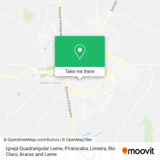 Igreja Quadrangular Leme map