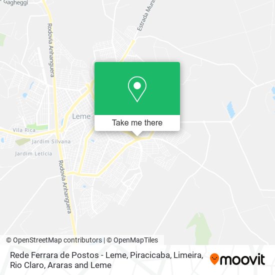 Rede Ferrara de Postos - Leme map