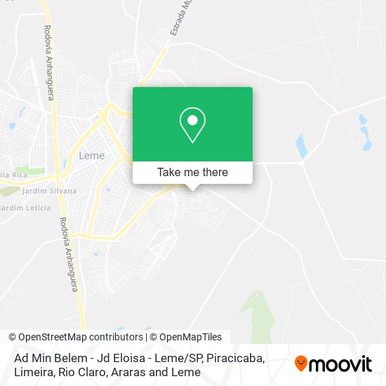 Mapa Ad Min Belem - Jd Eloisa - Leme / SP