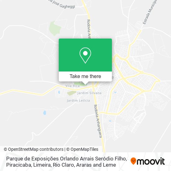 Mapa Parque de Exposições Orlando Arrais Seródio Filho