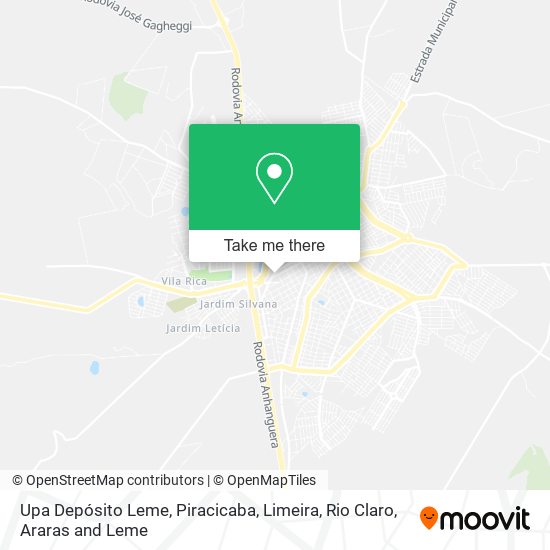 Upa Depósito Leme map