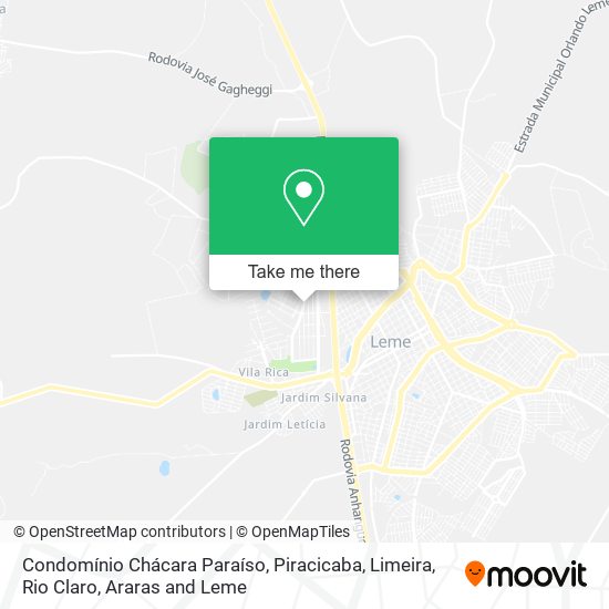 Condomínio Chácara Paraíso map
