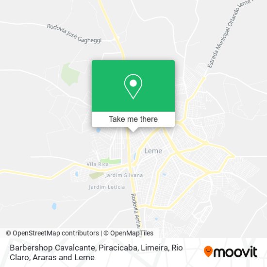 Barbershop Cavalcante map