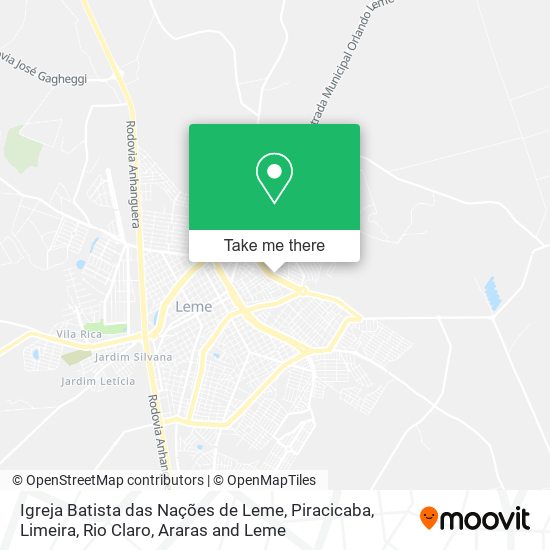 Igreja Batista das Nações de Leme map