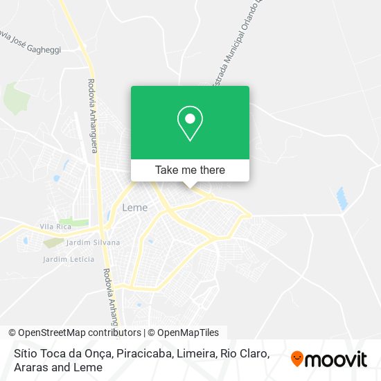 Sítio Toca da Onça map