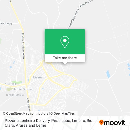 Pizzaria Lenheiro Delivery map