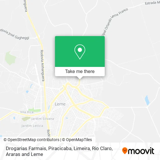 Drogarias Farmais map
