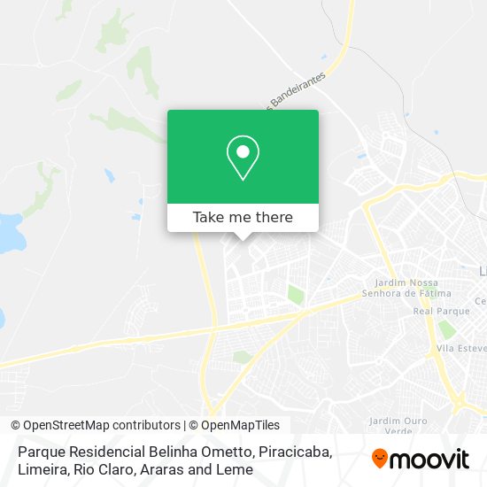 Mapa Parque Residencial Belinha Ometto