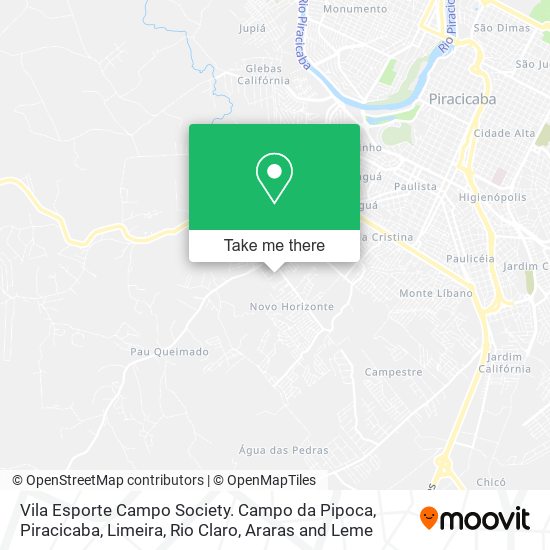 Vila Esporte Campo Society. Campo da Pipoca map