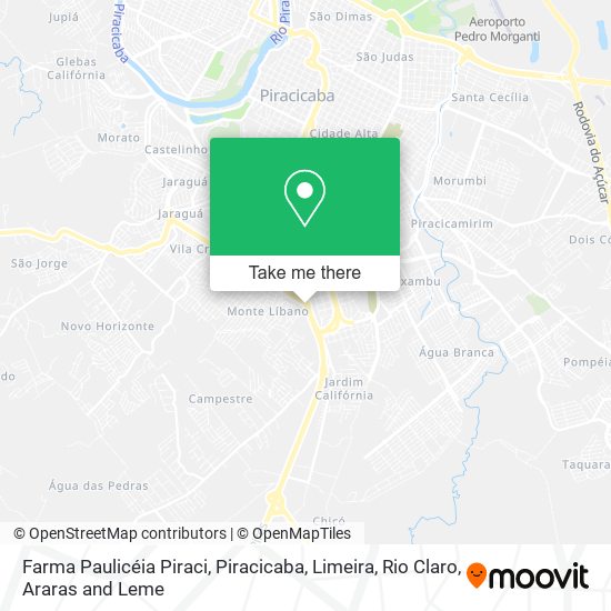 Farma Paulicéia Piraci map