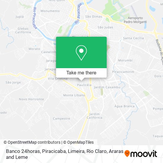 Banco 24horas map