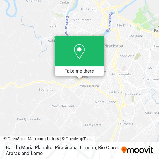 Mapa Bar da Maria Planalto