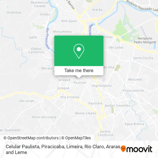 Celular Paulista map