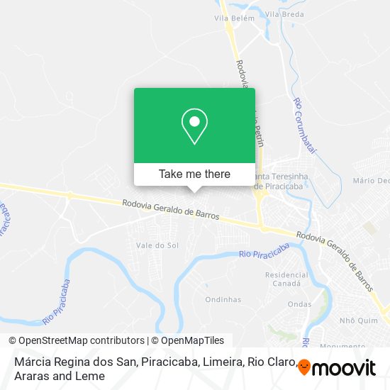 Márcia Regina dos San map