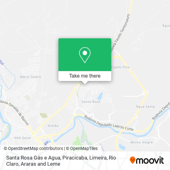 Santa Rosa Gás e Agua map