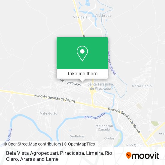 Bela Vista Agropecuari map