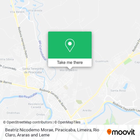 Beatriz Nicodemo Morae map