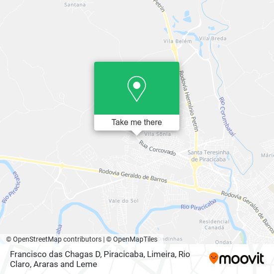 Francisco das Chagas D map