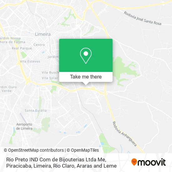 Rio Preto IND Com de Bijouterias Ltda Me map