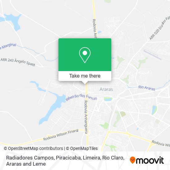 Radiadores Campos map