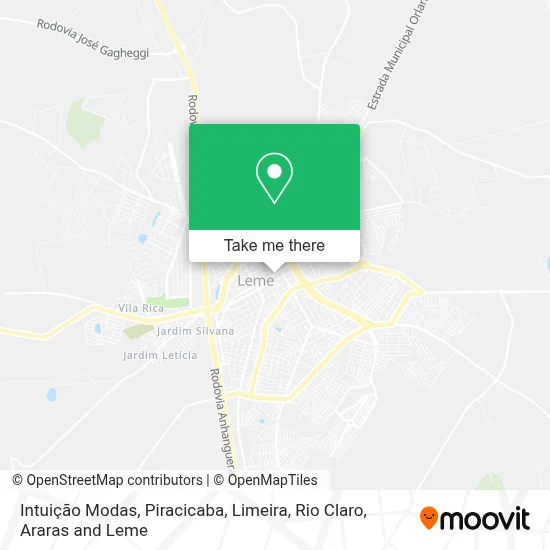 Intuição Modas map