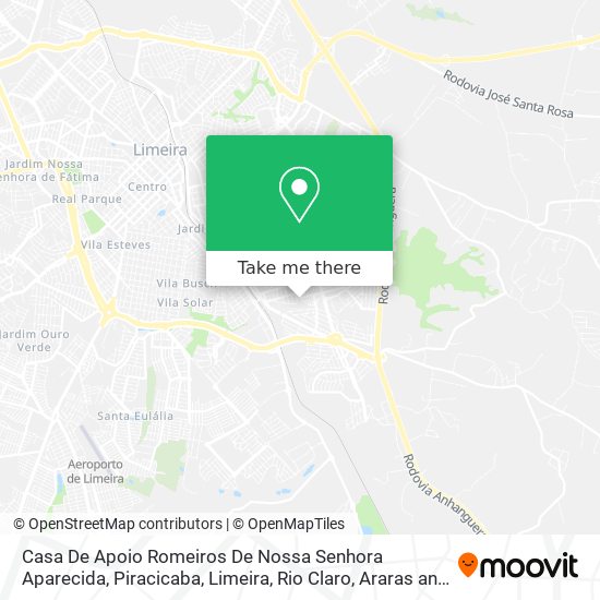 Casa De Apoio Romeiros De Nossa Senhora Aparecida map