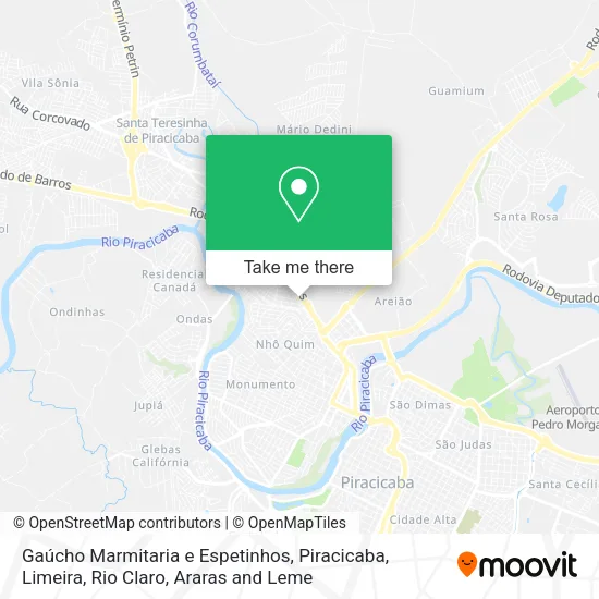 Gaúcho Marmitaria e Espetinhos map