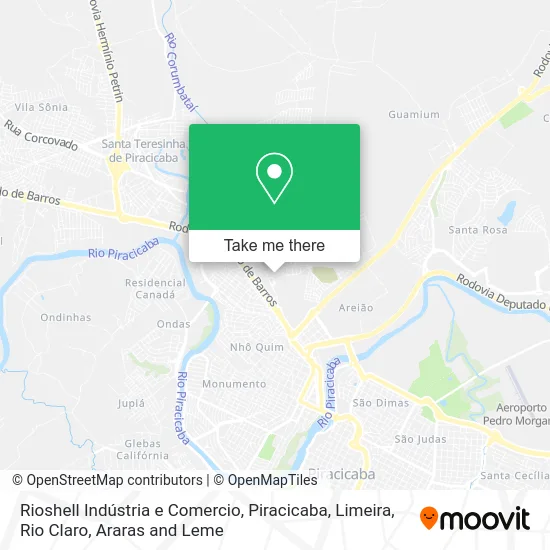 Rioshell Indústria e Comercio map
