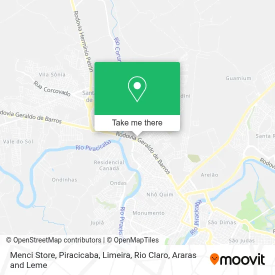 Menci Store map