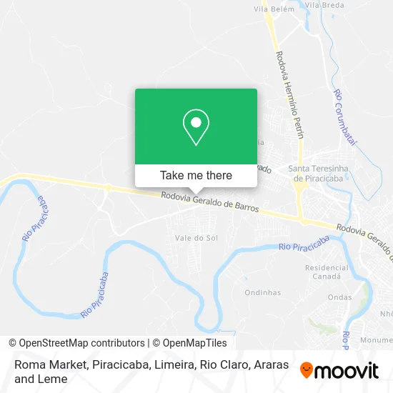 Roma Market map