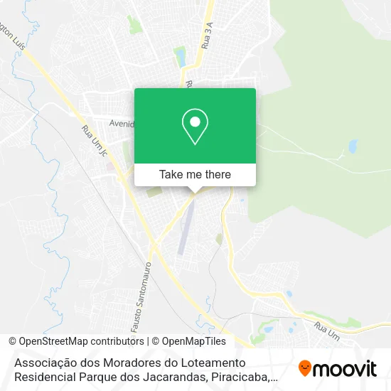 Associação dos Moradores do Loteamento Residencial Parque dos Jacarandas map