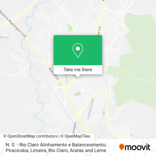 N. S. - Rio Claro Alinhamento e Balanceamento map