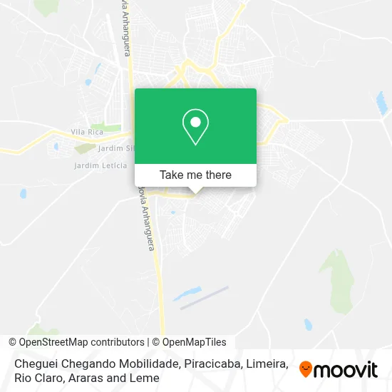 Cheguei Chegando Mobilidade map