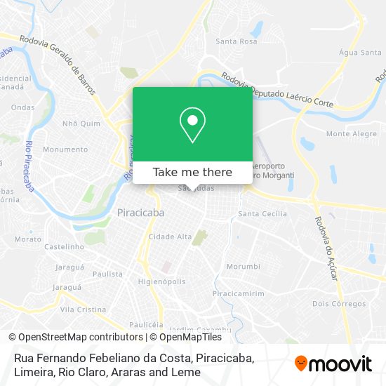 Rua Fernando Febeliano da Costa map