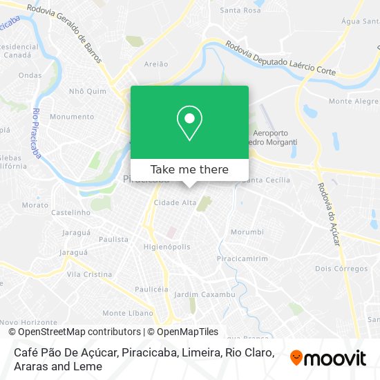 Café Pão De Açúcar map