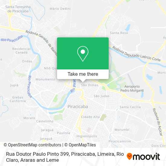 Rua Doutor Paulo Pinto 399 map