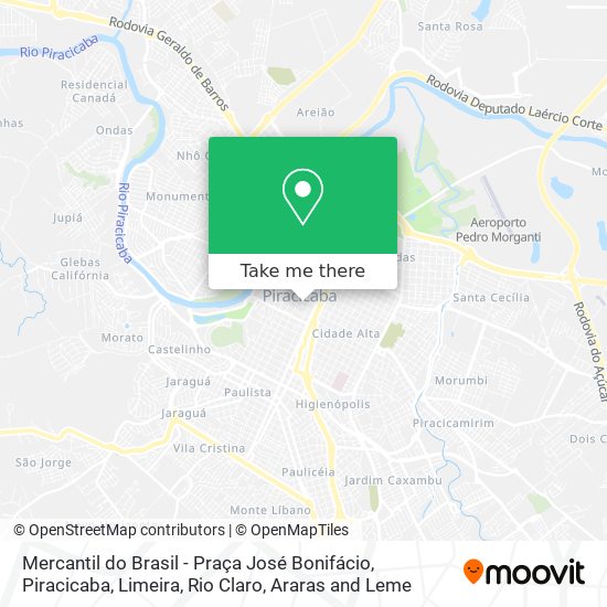 Mercantil do Brasil - Praça José Bonifácio map