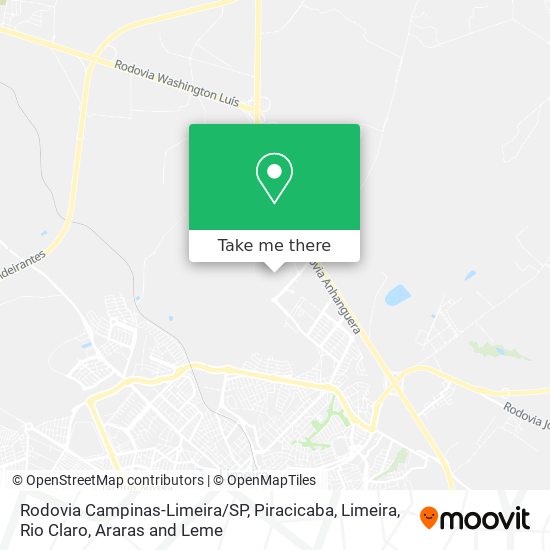 Rodovia Campinas-Limeira/SP map