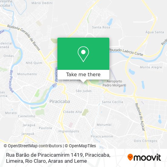 Rua Barão de Piracicamirim 1419 map